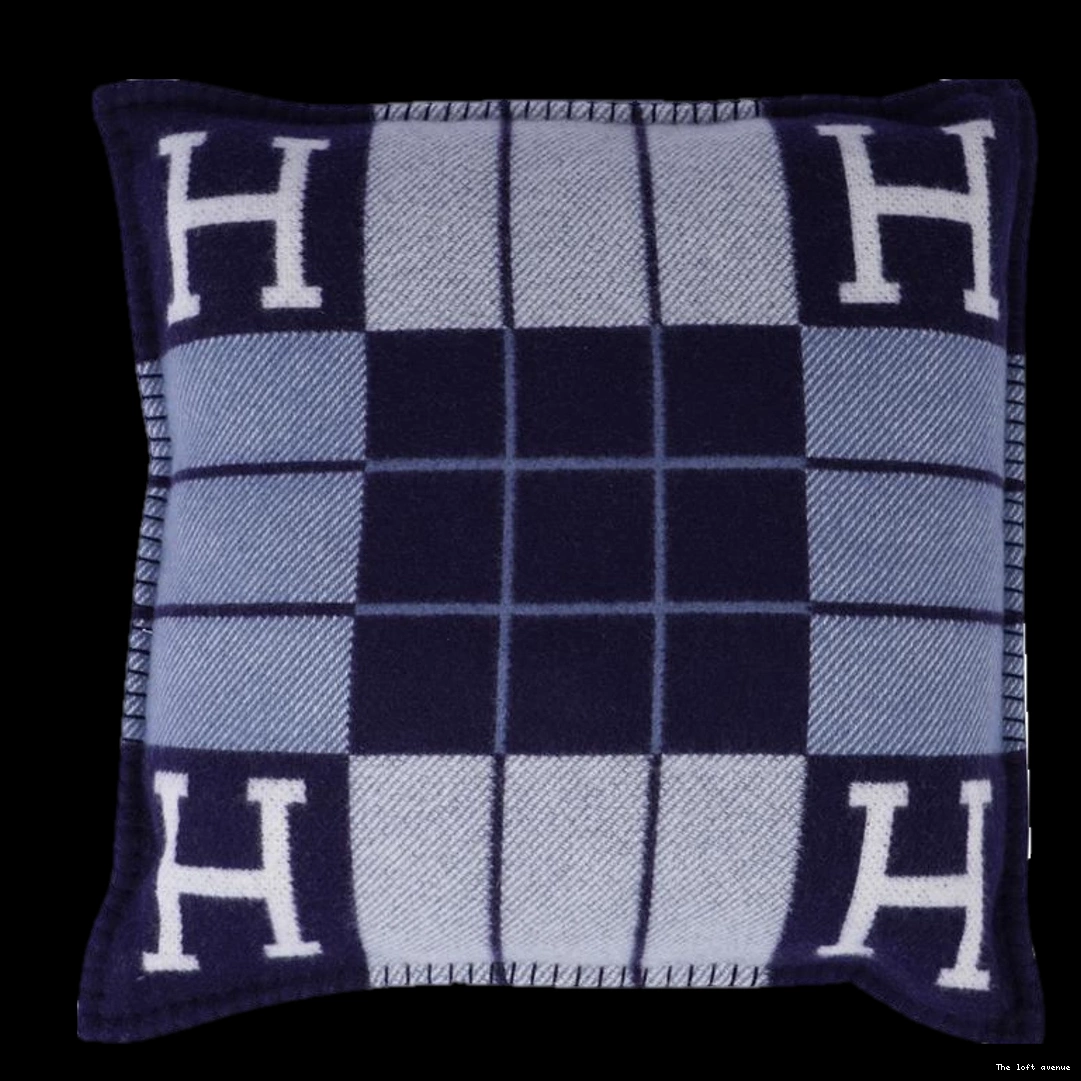 STRIPE PILLOW WOOL HERMES THROW 0722